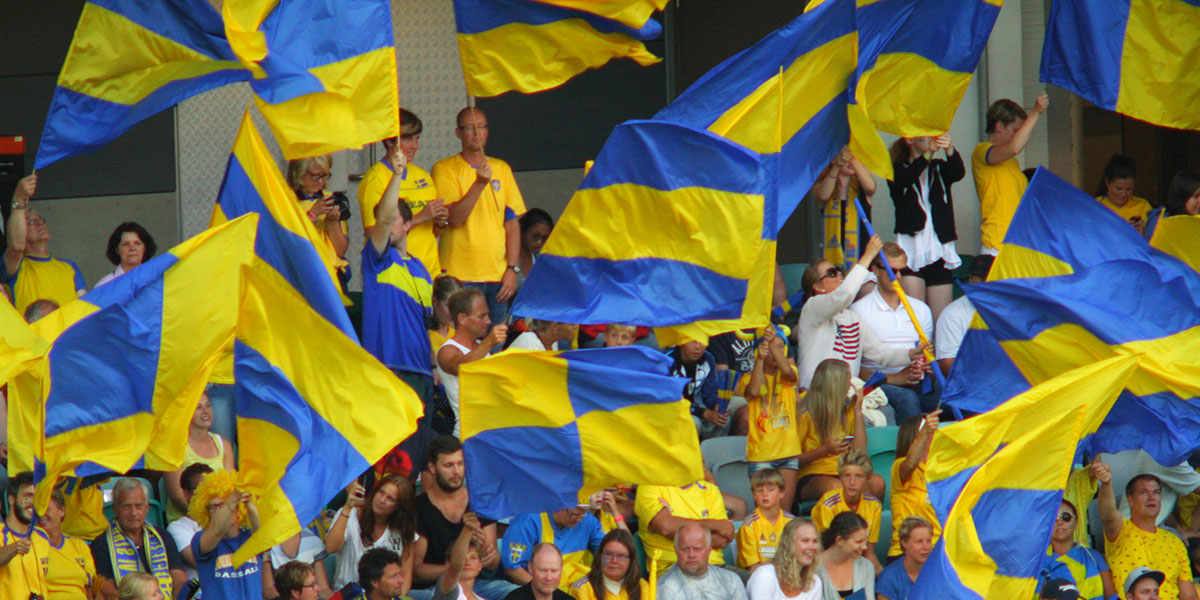 Swedish fans (photo: Blondinrikard Fröberg, Flickr)