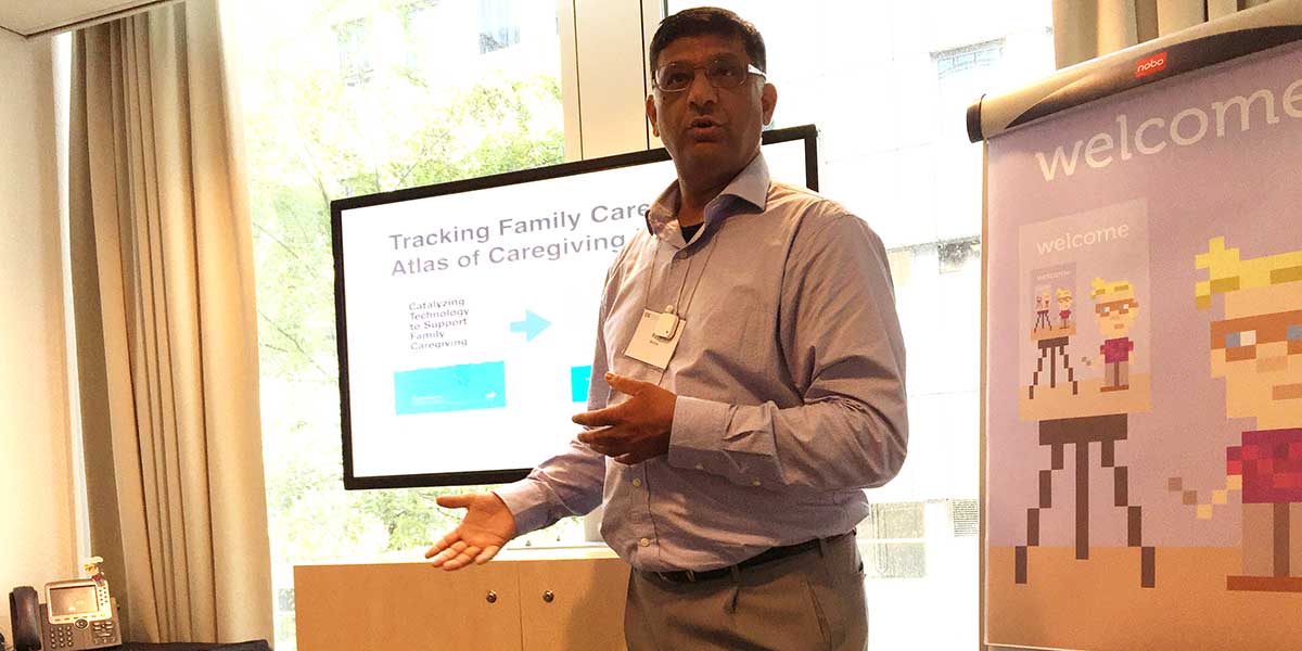 Rajiv Mehta at the Quantified Self conference 2015 in Amsterdam (photo: Magnus Nilsson)