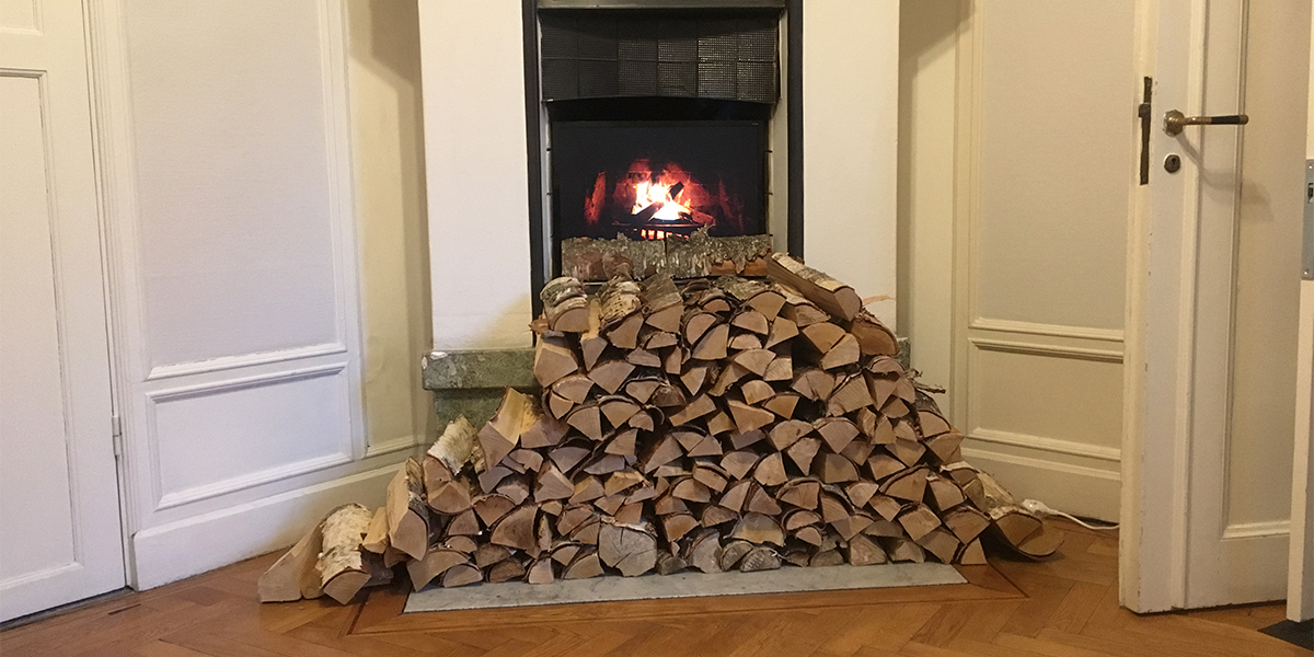 It's not much of Artificial Intelligence but it's an artificial fireplace (photo: Magnus Nilsson)